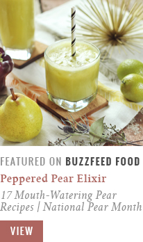 Peppered Pear Elixir | 17 Mouth-Watering Pear Recipes For National Pear Month BuzzFeed Food Community Post Recipe Feature // JustineCelina.com