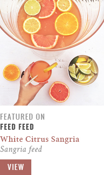 Feature // White Citrus Sangria | Sangria Feed | The Feed Feed // JustineCelina.com