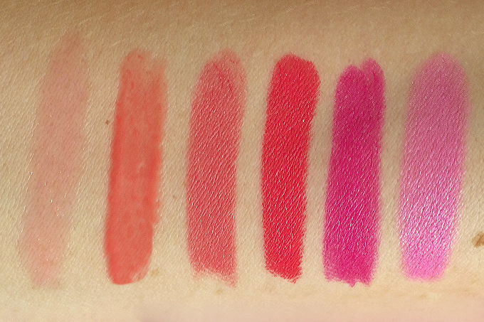 6 Fresh Spring Lip Colours Photos, Review, Swatches // JustineCelina.com