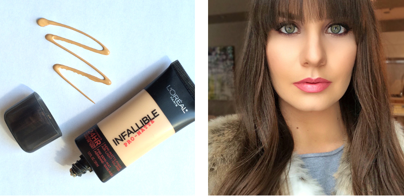 Best in Beauty | March | L'Oreal Infallible Pro-Matte 24 HR Foundation | 105 Natural Beige Photos, Review, Swatches // JustineCelina.com