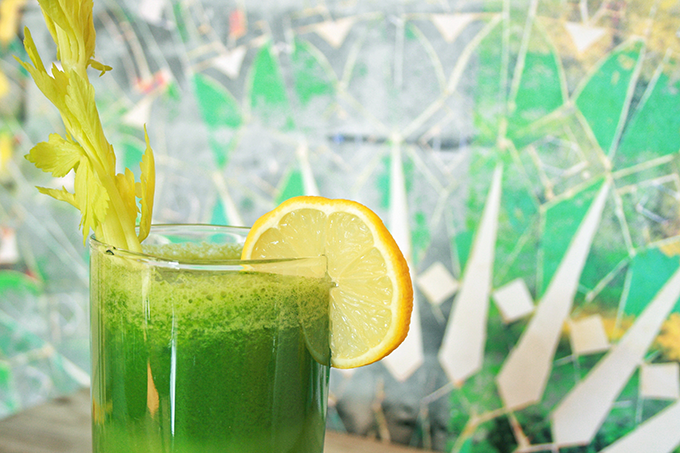 Lean Green Protein Juice // JustineCelina.com