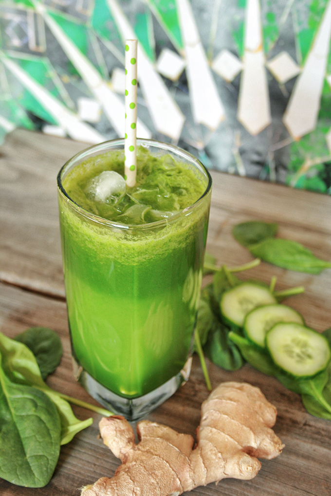 Lean Green Protein Juice // JustineCelina.com