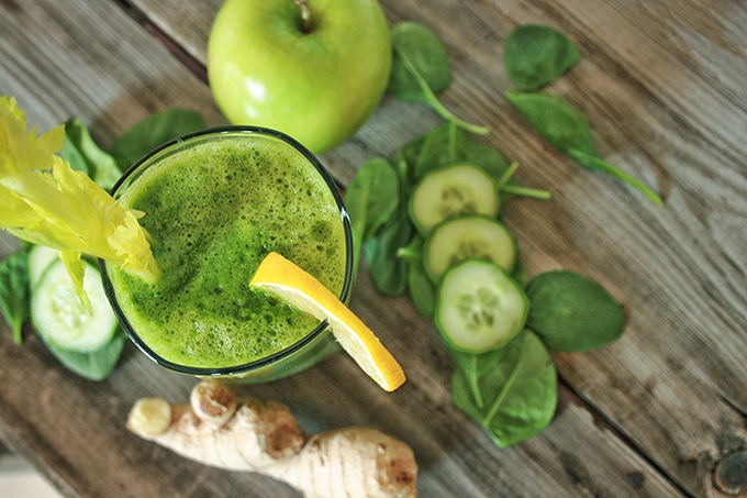 Lean Green Protein Juice // JustineCelina.com