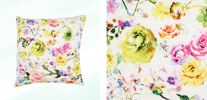 Pattern Obsession | Floral Frenzy | Garden Floral Pillow // JustineCelina.com