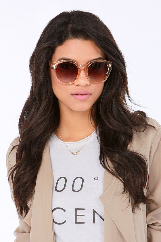 Lulu*s Marlo Peach Sunglasses