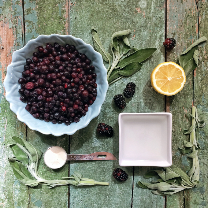 Blackberry Sage Smoothie // JustineCelina.com