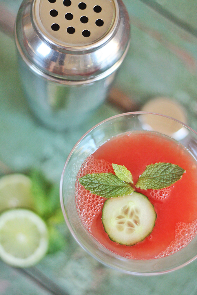 Detoxifying Watermelon Mint Limeade // JustineCelina.com