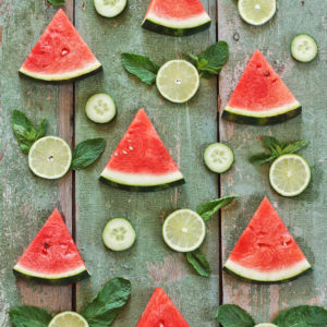 Detoxifying Watermelon Mint Limeade // JustineCelina.com