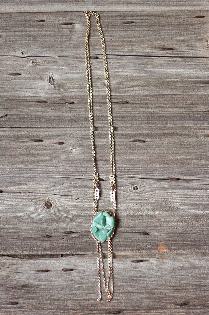 DIY Vintage Bohemian Necklace // JustineCelina.com