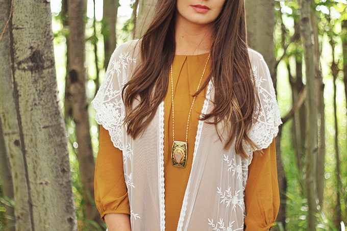 DIY Vintage Bohemian Necklace // JustineCelina.com