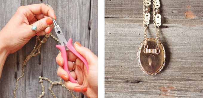 DIY Vintage Bohemian Necklace // JustineCelina.com