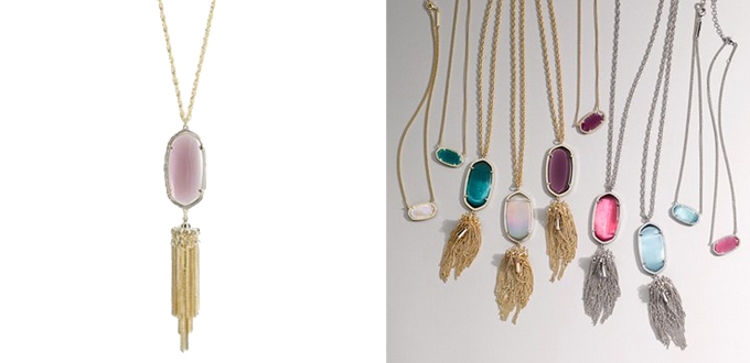 Kendra Scott 'Rayne' Stone Tassel Pendant Necklace | Nordstrom Anniversary Sale