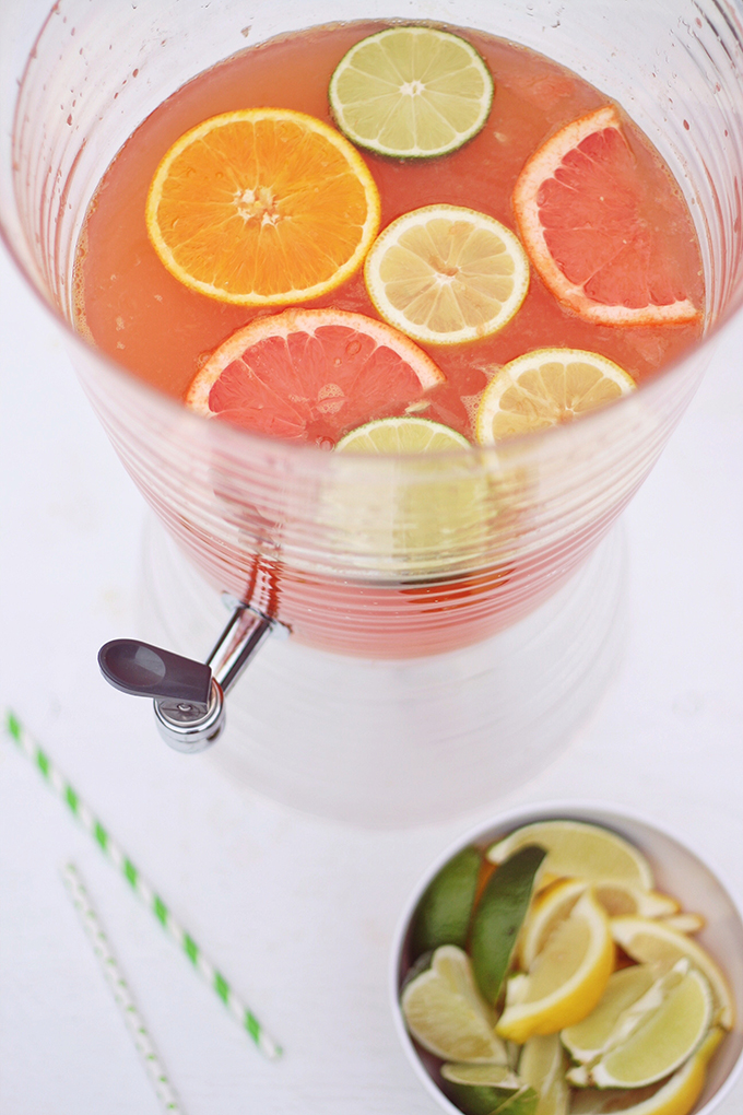 White Citrus Sangria Recipe // JustineCelina.com