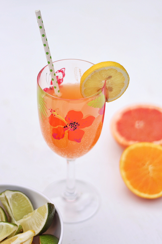 White Citrus Sangria Recipe // JustineCelina.com