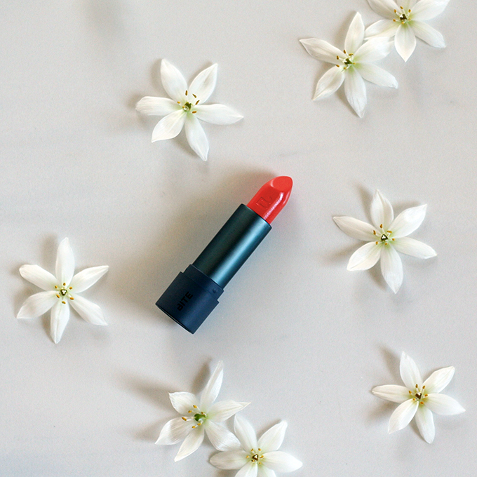 Bite Beauty Maple Matte Crème Lipstick in Warmed Maple Photos, Review, Swatches 
