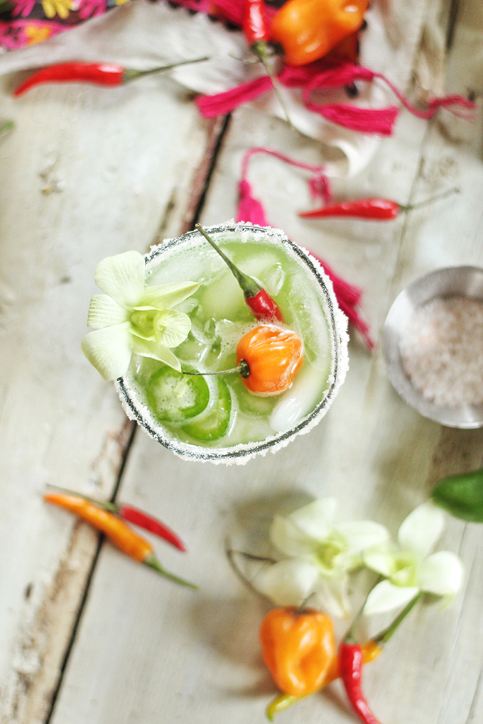 Green Jalapeño Margaritas // JustineCelina.com