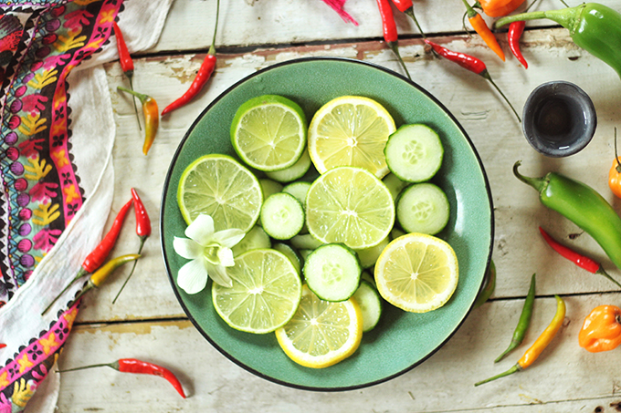 Green Jalapeño Margaritas // JustineCelina.com