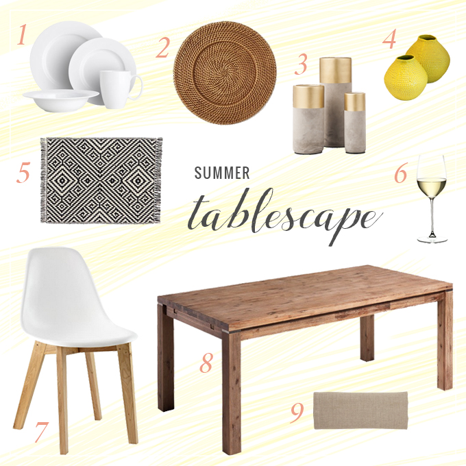 Summer Tablescape Shoppable // JustineCelina.com