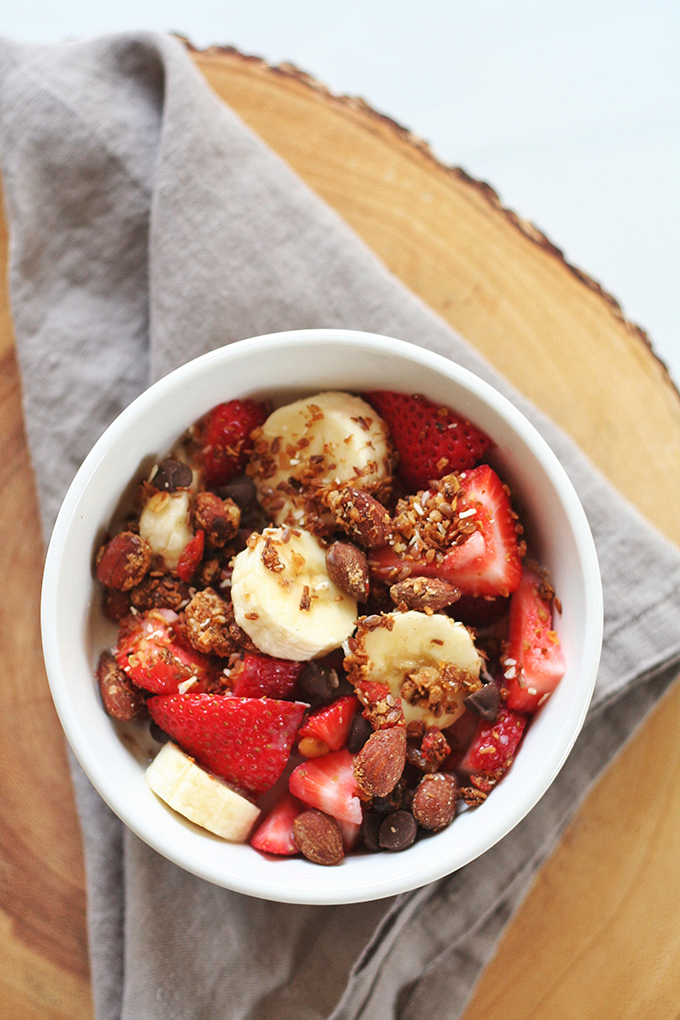 Toasted Trail Mix Parfait // JustineCelina.com