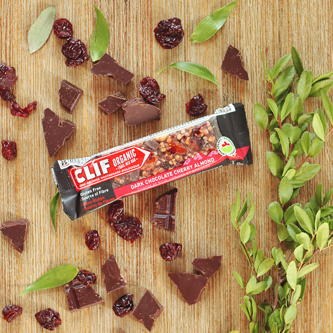 Clif Dark Chocolate Pomegranate Raspberry Organic Trail Mix Bar Review // JustineCelina.com