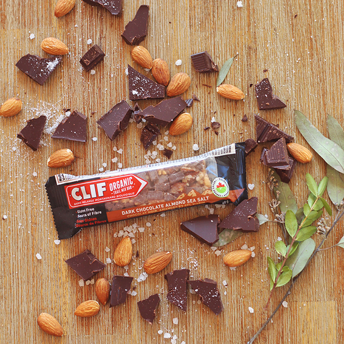 Clif Dark Chocolate Almond Sea Salt Organic Trail Mix Bar Review // JustineCelina.com