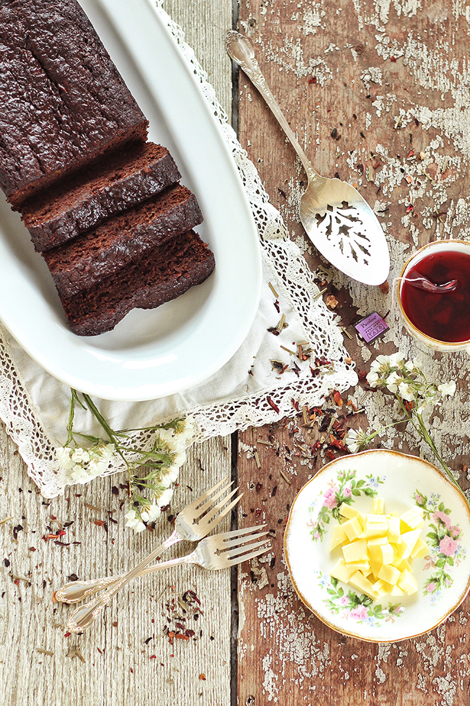 Decadent Dark Chocolate Banana Bread // JustineCelina.com