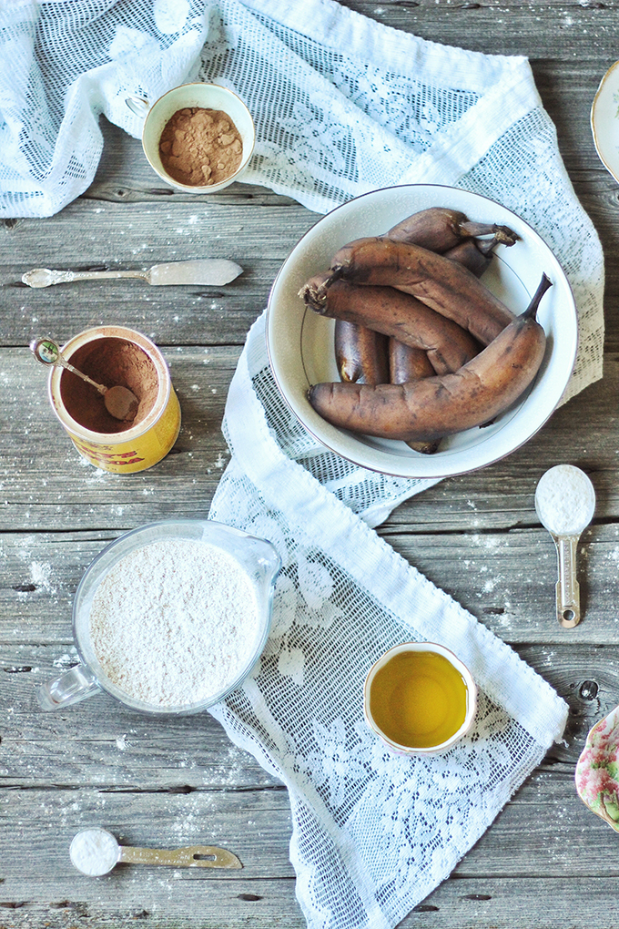 Decadent Dark Chocolate Banana Bread // JustineCelina.com