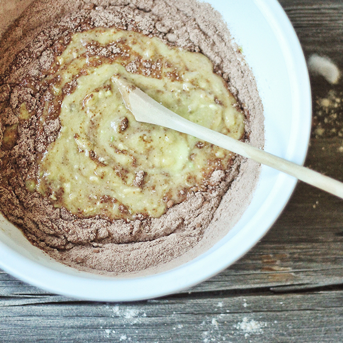 Decadent Dark Chocolate Banana Bread // JustineCelina.com