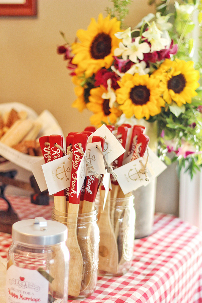 DIY Wooden Utensil Favour // JustineCelina.com