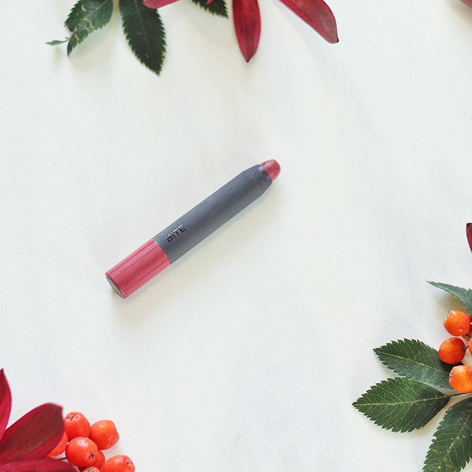 Bite Beauty High Pigment Lip Crayon in Rhubarb Photos, Review, Swatches