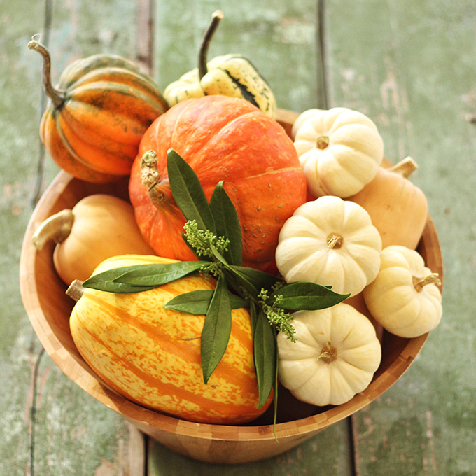 Autumn Harvest Soup with Roasted Squash Seeds // JustineCelina.com