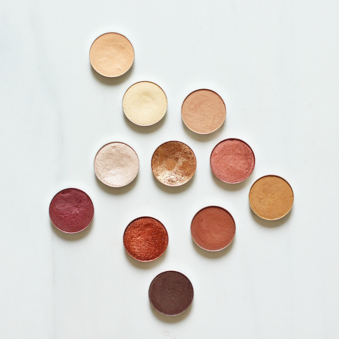 Makeup Geek Eyeshadows for Fall Photos, Review, Swatches // JustineCelina.com