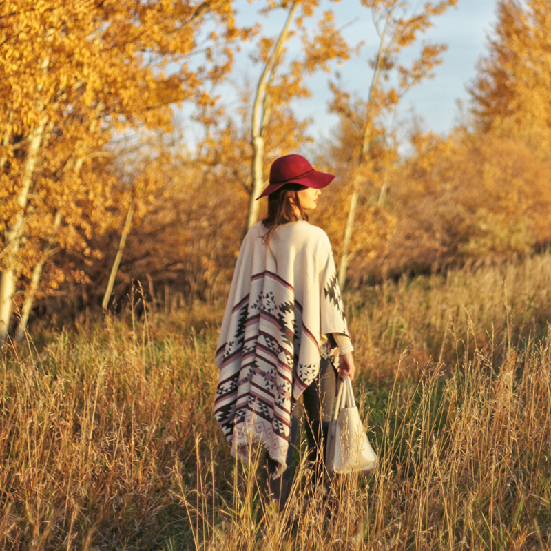 How to Style a Poncho // JustineCelina.com