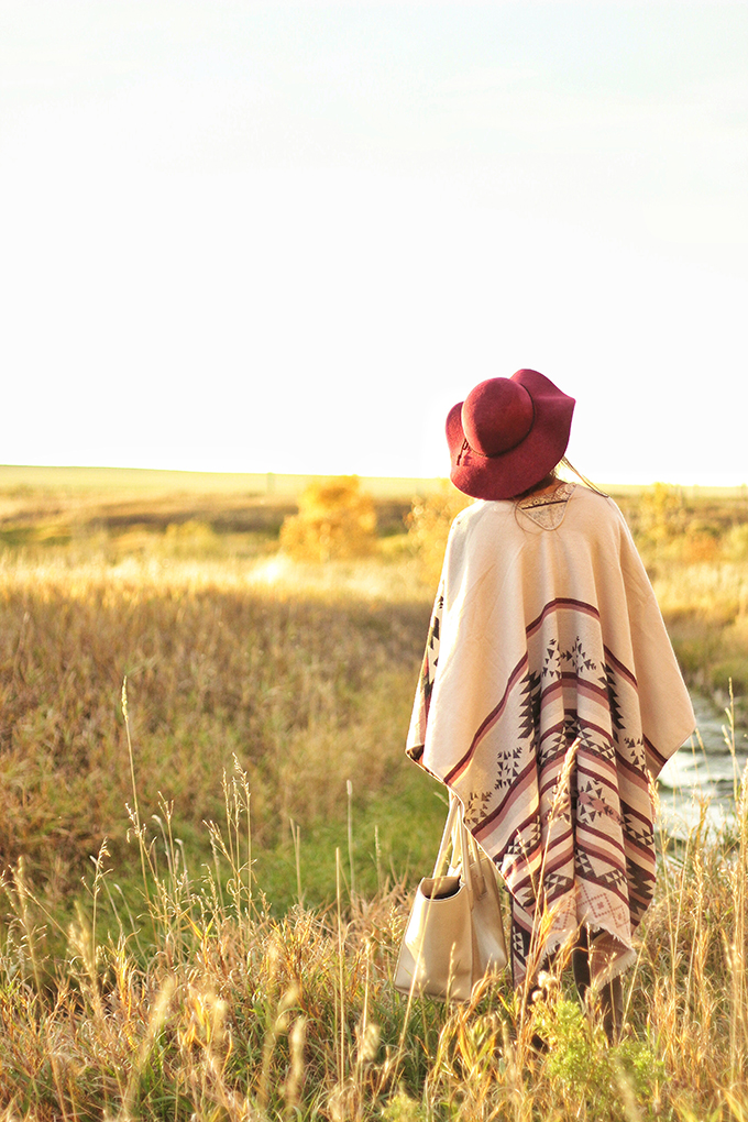 How to Style a Poncho // JustineCelina.com