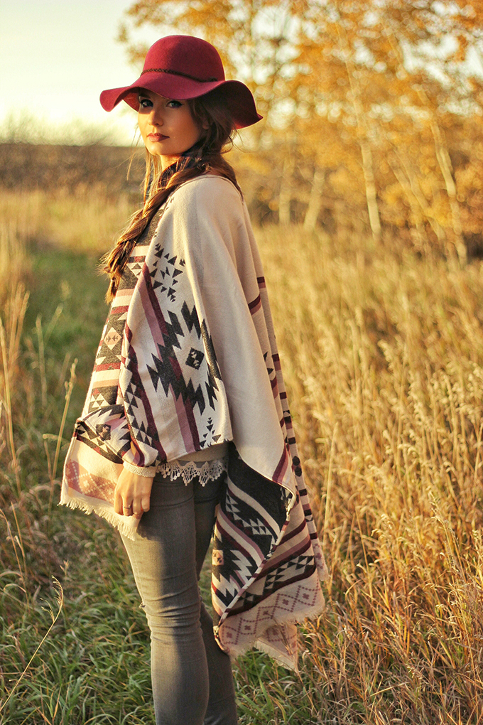 How to Style a Poncho // JustineCelina.com
