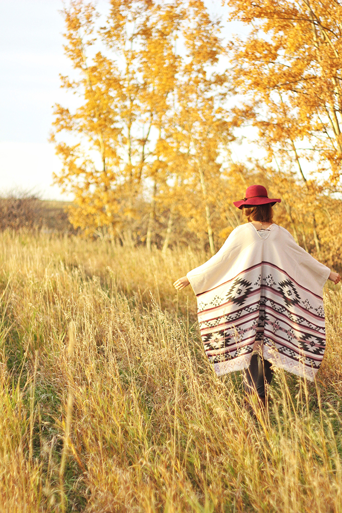 How to Style a Poncho // JustineCelina.com