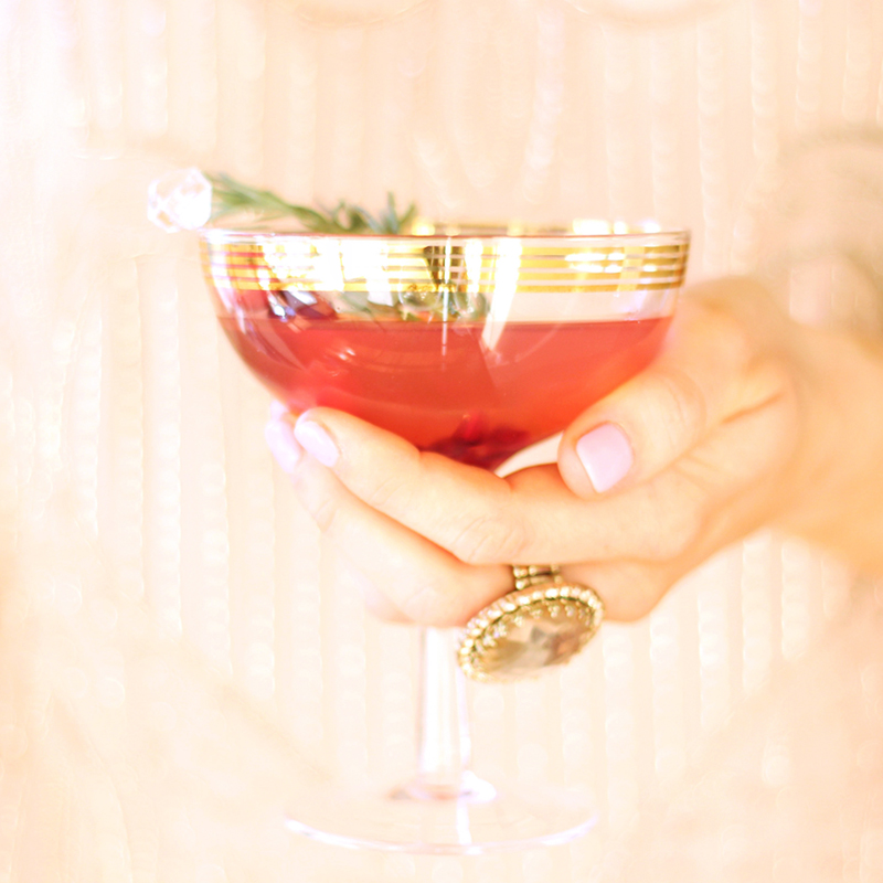 Sparkling Pomegranate Cranberry Sangria // JustineCelina.com