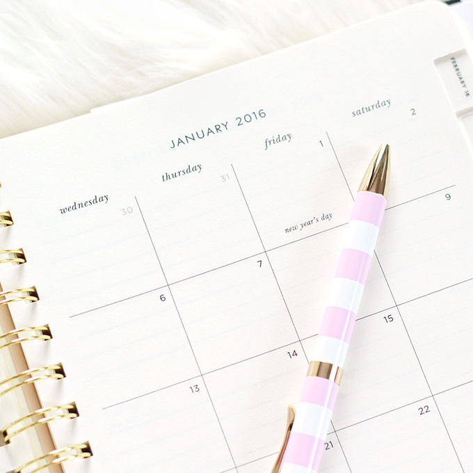 New Year, New Goals: Planning for a Successful 2016 // JustineCelina.com