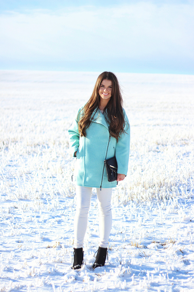 Minty Fresh | How to Wear Winter Pastels // JustineCelina.com