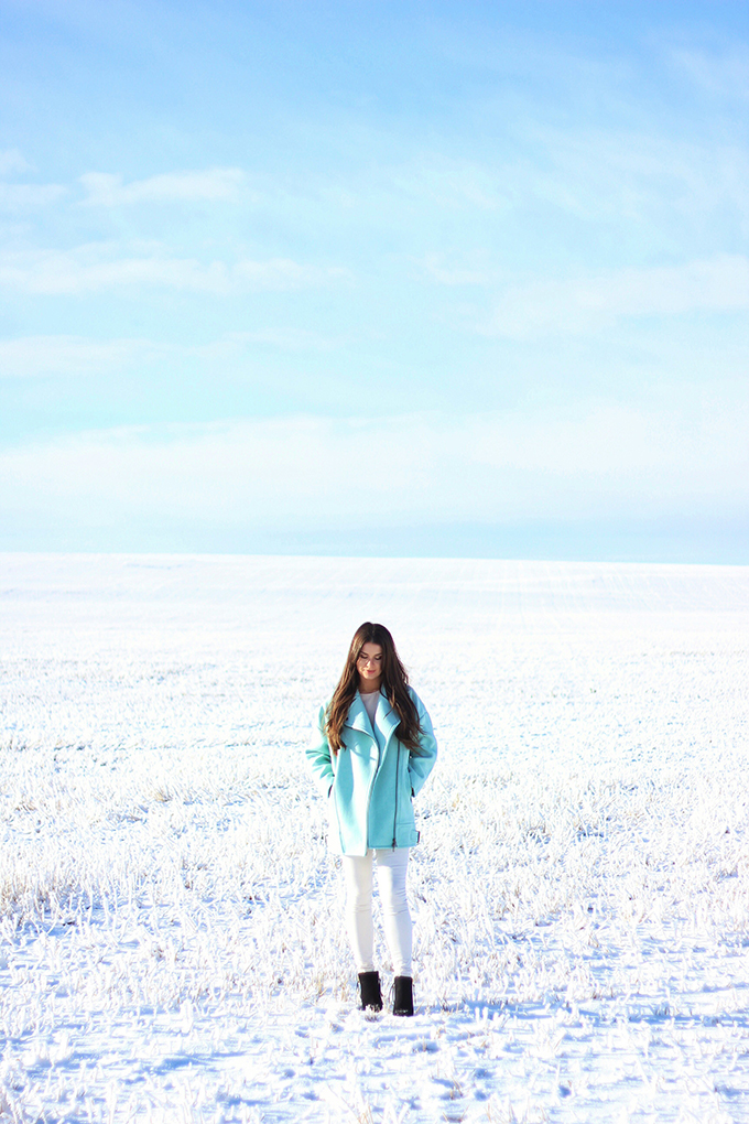 Minty Fresh | How to Wear Winter Pastels // JustineCelina.com