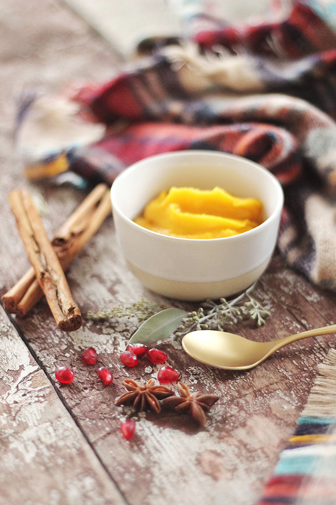 Winter Breakfast Bowl with Pumpkin Spice Steel Cut Oats // JustineCelina.com