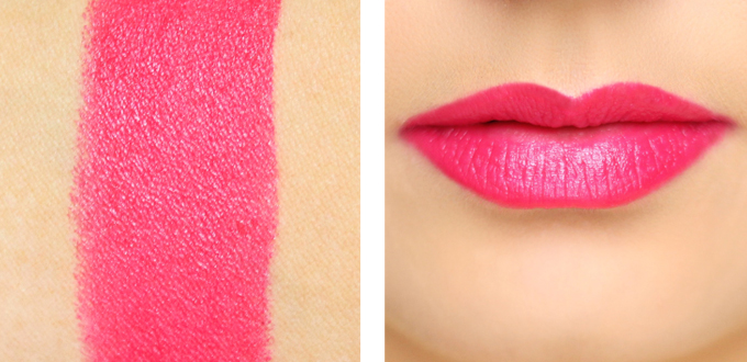Maybelline Color Sensational Vivids Lipstick in Vivid Rose Photos, Review, Swatches // JustineCelina.com