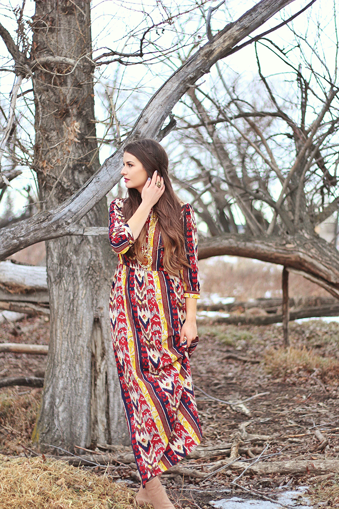 Winter Boho + How to Shop for Great Vintage // JustineCelina.com