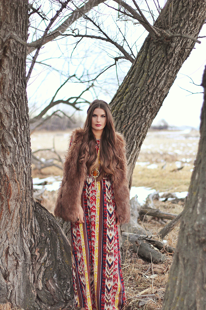 Winter Boho + How to Shop for Great Vintage // JustineCelina.com