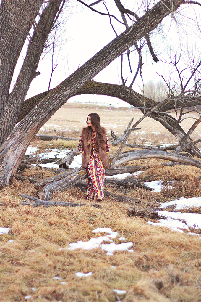 Winter Boho + How to Shop for Great Vintage // JustineCelina.com