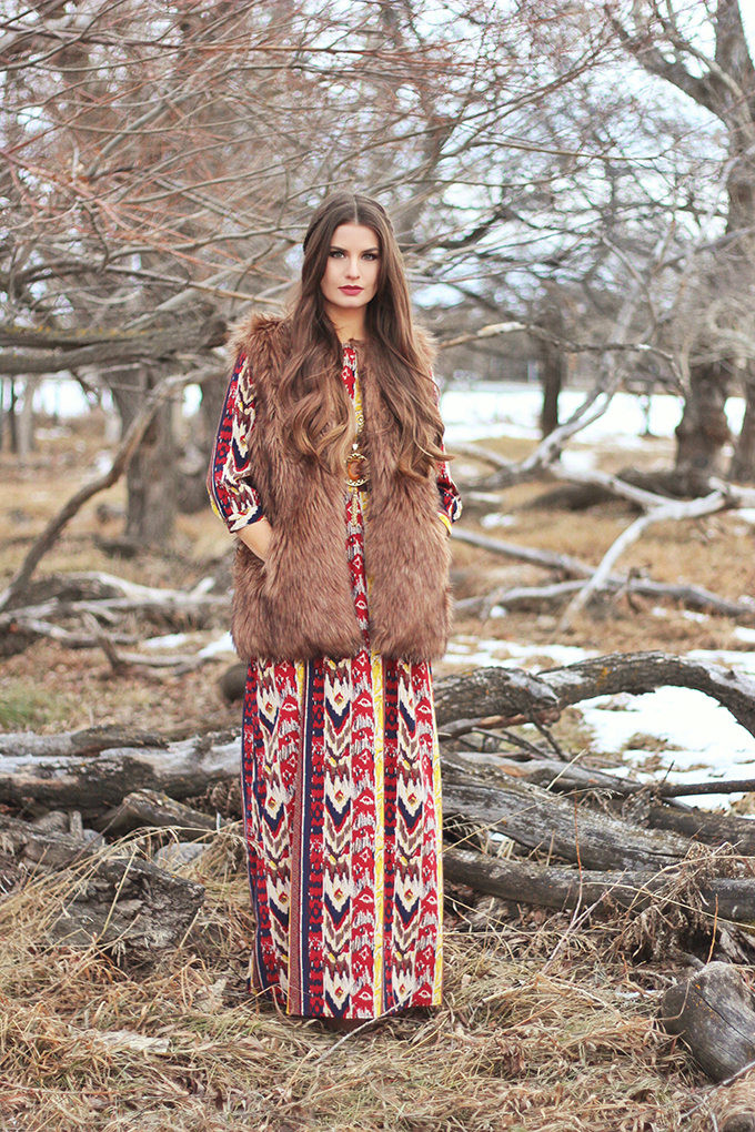 Winter Boho + How to Shop for Great Vintage // JustineCelina.com