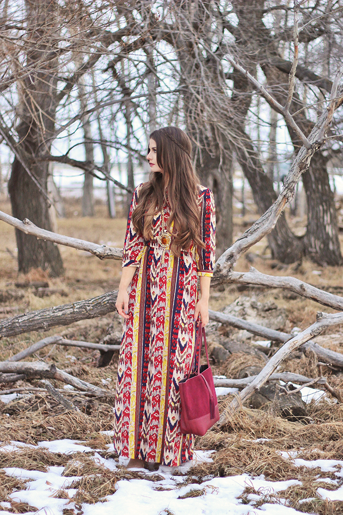 Winter Boho + How to Shop for Great Vintage // JustineCelina.com