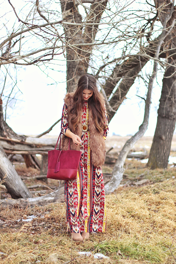 Winter Boho + How to Shop for Great Vintage // JustineCelina.com