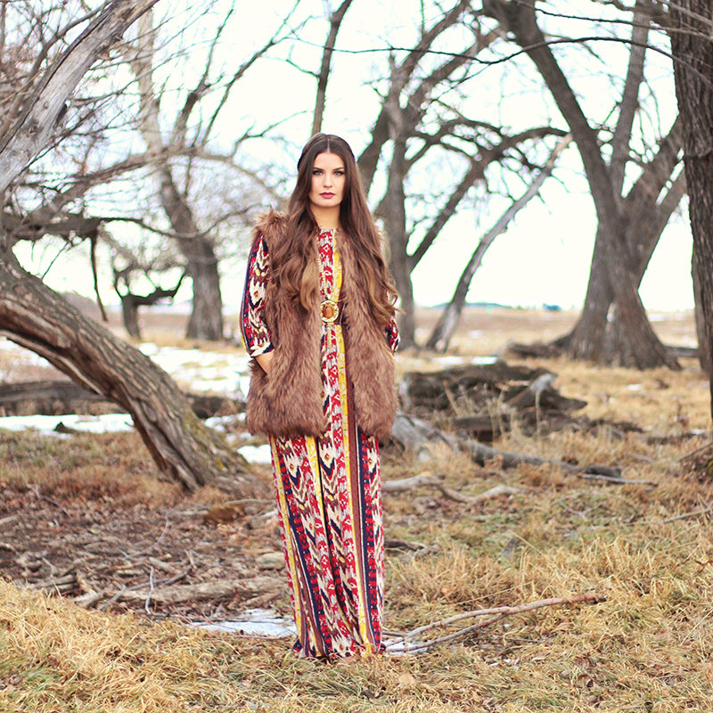 Winter Boho + How to Shop for Great Vintage // JustineCelina.com