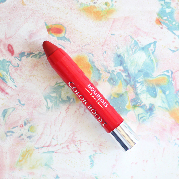 Bourjois Colour Boost Lipstick in Red Island Photos, Review, Swatches // JustineCelina.com